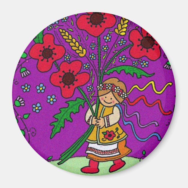 Aimant Poppy Girl (Devant)