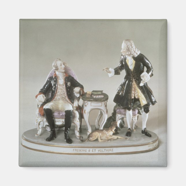 Aimant Porcelaine figure de Frédéric II de Prusse (Devant)