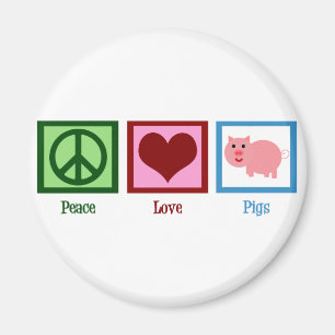 Aimant Porcs d'amour de paix
