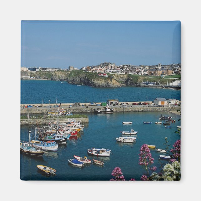 Aimant Port de Newquay, Cornwall, Royaume-Uni (Devant)
