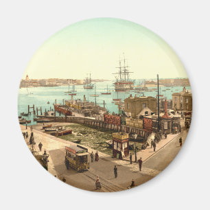 Aimant Port de Portsmouth, Hampshire, Angleterre
