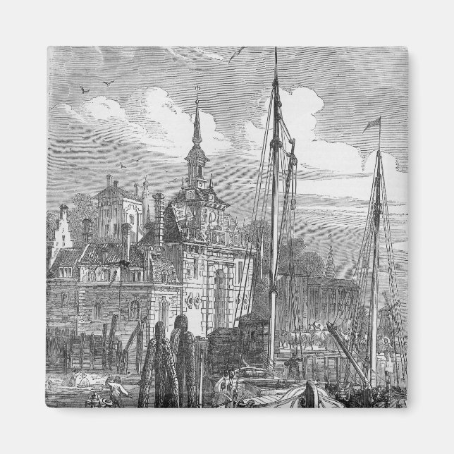 Aimant Port de Rotterdam, Hollande (Devant)