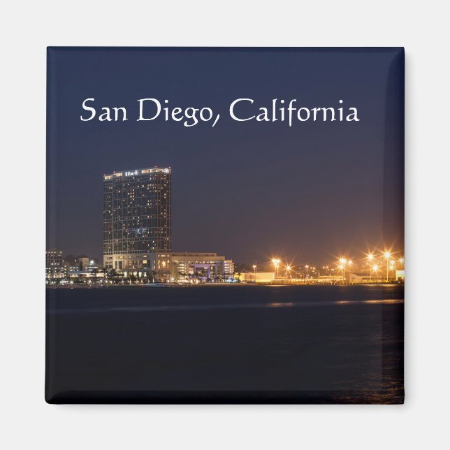 Aimant Port de San Diego la nuit (Devant)