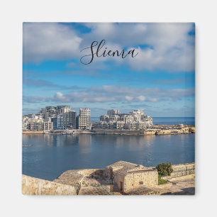 Aimant Port de Sliema et gratte-ciel à Malte