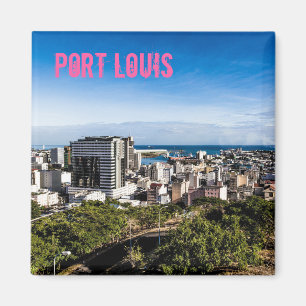Aimant Port Louis Skyline Capital of Mauritius