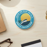 Aimant Porte Cabine de croisière ronde Nom personnalisé<br><div class="desc">Cette conception peut être personnalisée dans la zone fournie en modifiant la photo et/ou le texte. Vous pouvez également le customiser en cliquant sur Personnaliser ce Modèle, puis en choisissant l'option cliquer pour customiser et supprimer ou modifier la couleur de l'arrière - plan, ajouter du texte, modifier la couleur ou...</div>