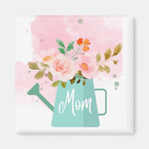 Aimant Porte - clé de la Fête des mères avec canettes et