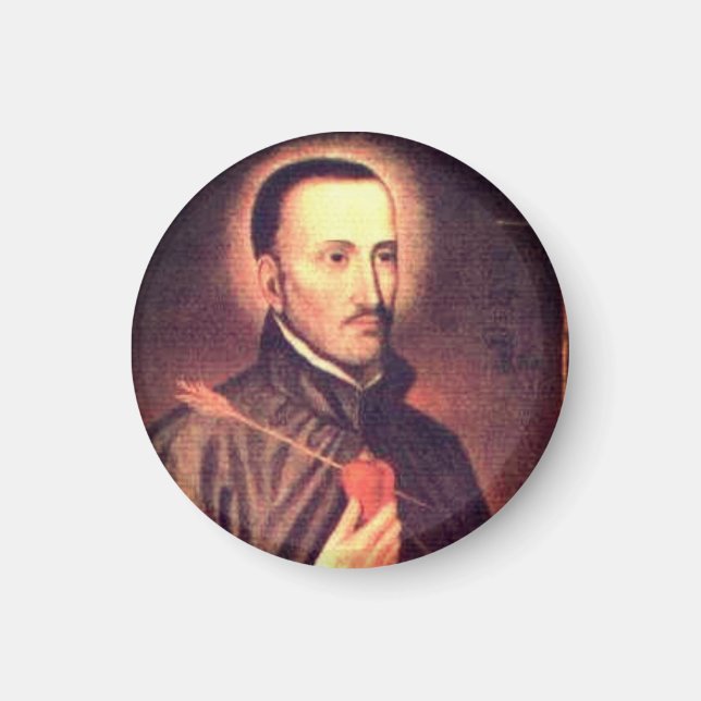 Aimant Porte - clé de San Roque González de Père Noël Cru (Devant)