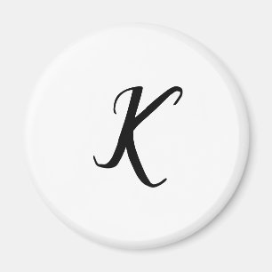 AIMANT PORTE-CLÉS PERSONNALISÉ AVEC MONOGRAMME MINIMAL SI