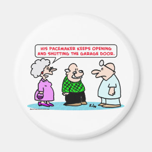 Aimant porte de garage pacemaker ouverte