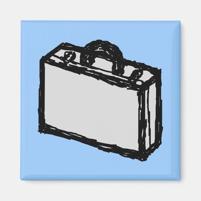 Aimant Porte-documents de bureau ou valise pour voyageurs (Devant)