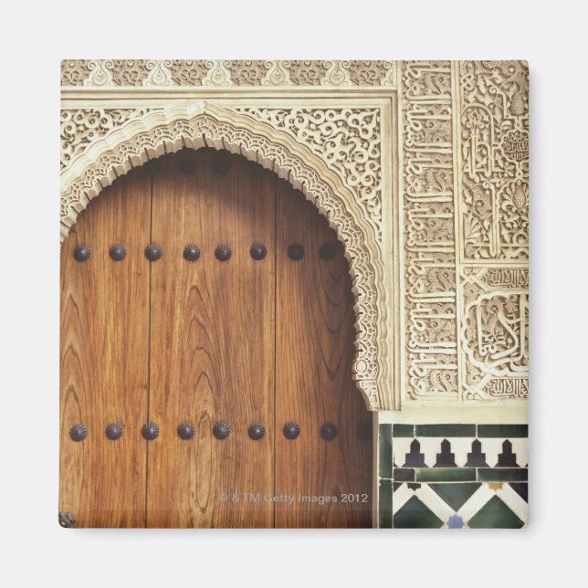Aimant Porte du palais de l'Alhambra à Grenade, Espagne 2 (Devant)