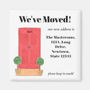 Aimant Porte rouge Nous avons déplacé l'aimant