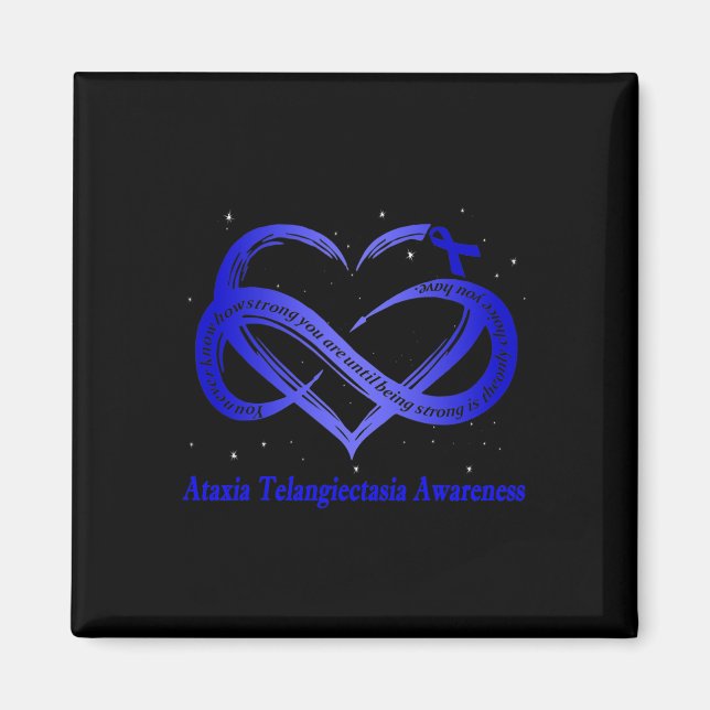 Aimant Porter Bleu pour Ataxia Telangiectasia (Devant)
