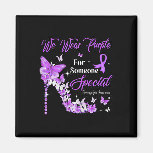 Aimant Porter des papillons pourpres Fibromyalgie Sensibi