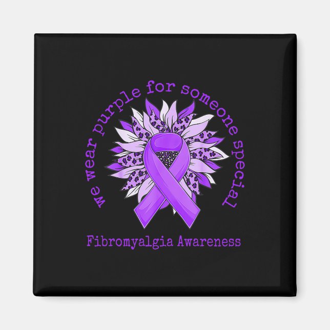 Aimant Porter la fibromyalgie violette Sensibilisation To (Devant)