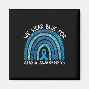 Aimant Porter le bleu pour Ataxia Sensibilisation Cadeau