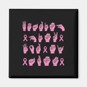 Aimant Porter Le Rose Pour Ma Tante Langue Des Signes Cha