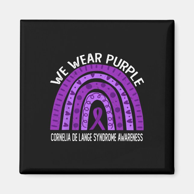 Aimant Porter Le Violet Pour L'Accompagné Du Syndrome De  (Devant)