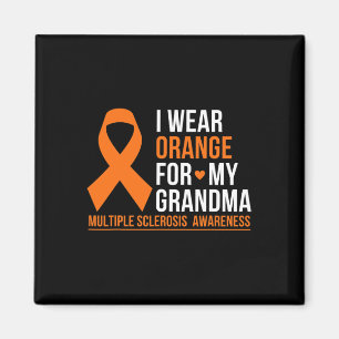 Aimant Porter Orange Pour Ma Grand-Mère Sclérose En Plaqu