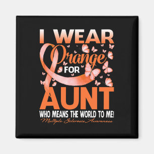 Aimant Porter Orange pour ma tante Sclérose en plaques