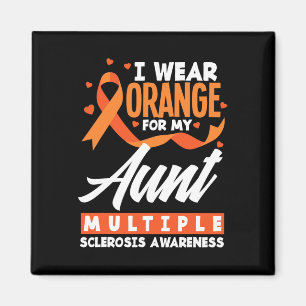 Aimant Porter Orange pour ma tante Sclérose en plaques