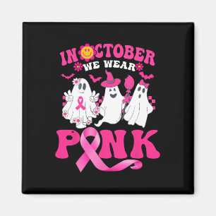 Aimant Porter Pink Breast Cancer Guerrier mignon Fantôme 