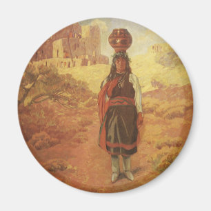 Aimant Porteur d'eau indien vintage par EW Rollins