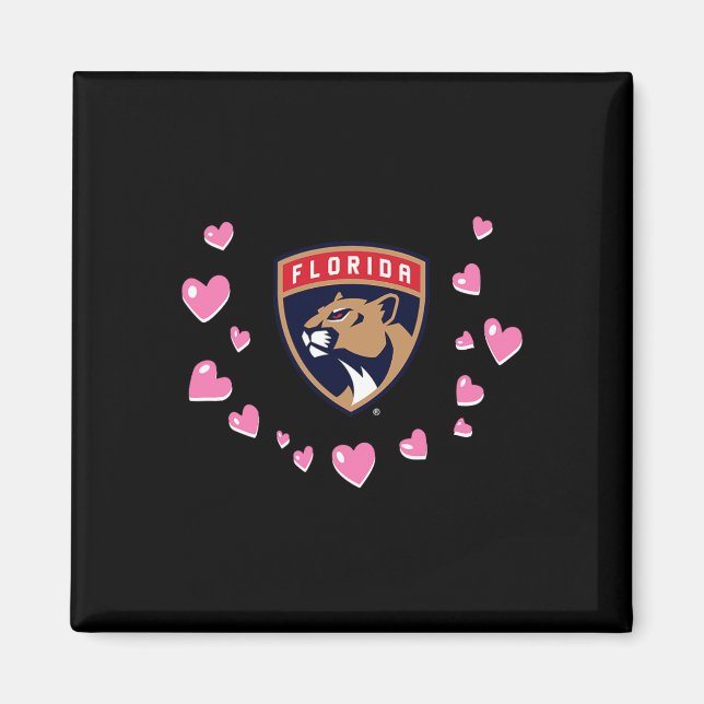 Aimant Porteurs de Floride Saint-Valentin Amour Nhl Offic (Devant)
