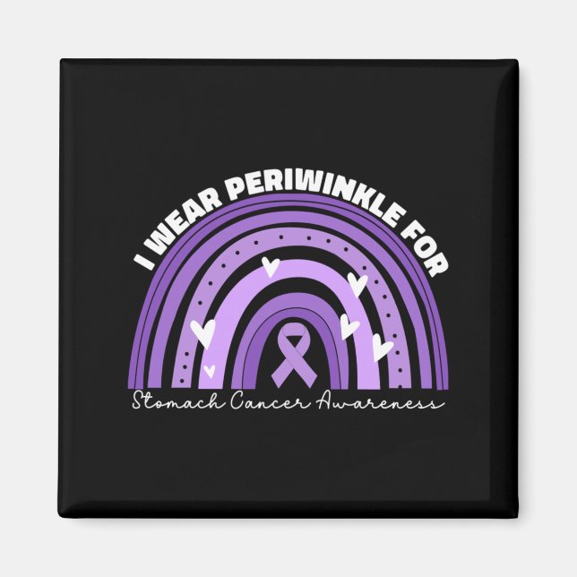 Aimant Portez du Periwinkle pour la sensibilisation au ca (Devant)