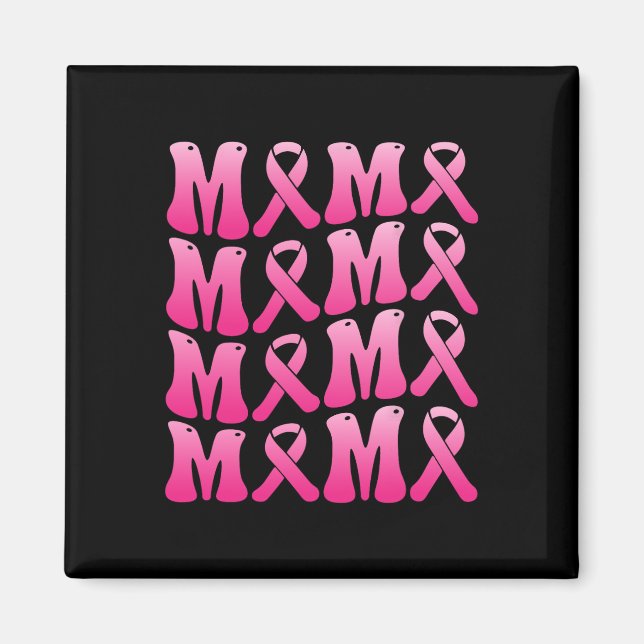 Aimant Portez Le Rose Pour Ma Mère Équipe De Soutien Au C (Devant)