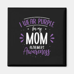 Aimant Portez le violet pour ma mère Alzheimer Maladie H