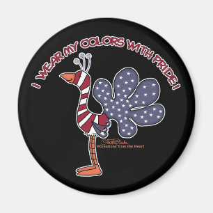 Aimant Portez mes couleurs avec fierté