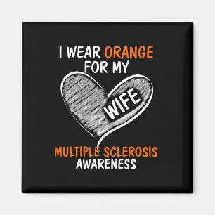 Aimant Portez Orange Pour Ma Femme Ms Awareness