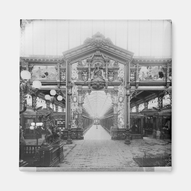 Aimant Portico de tissu à l'exposition universelle (Devant)