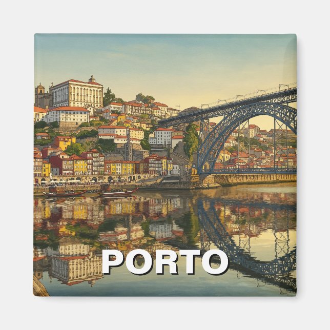 Aimant Porto Portugal Voyage (Devant)