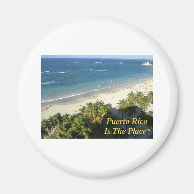 Aimant Porto Rico Est Le Lieu (Devant)