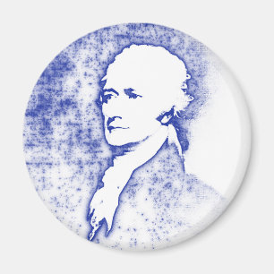 Aimant Portrait Alexander Hamilton d'art de bruit dans le