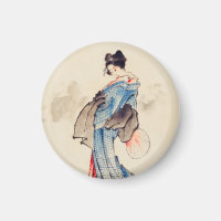 Portrait complet de la femme par Katsushika Hokusa