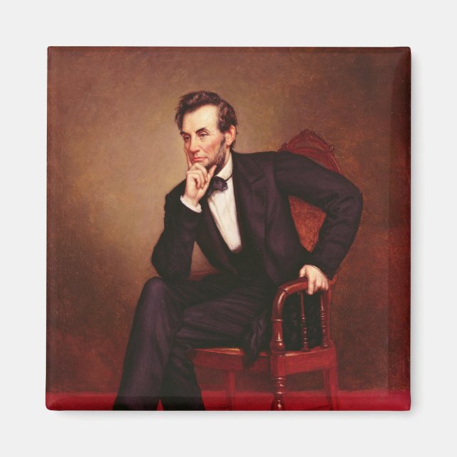 Aimant Portrait d'Abraham Lincoln (Devant)