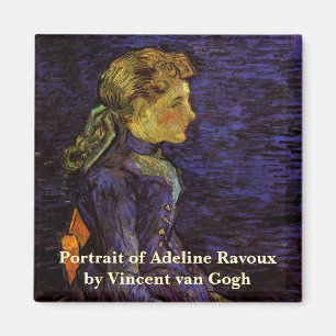 Aimant Portrait d'Adeline Ravoux par Vincent van Gogh