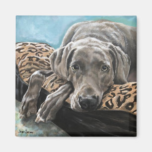 Aimant Portrait d'animal familier - Jaeger