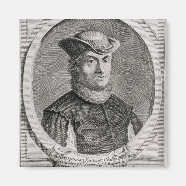 Aimant Portrait de Baruch ou Benedict Spinoza (Devant)