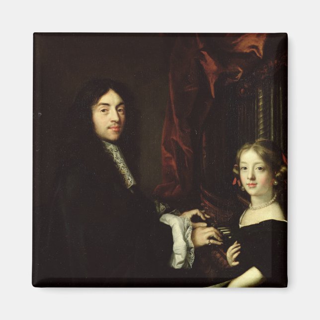 Aimant Portrait de Charles Couperin et de la fille (Devant)