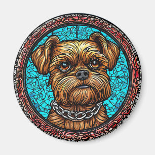 Aimant Portrait de chien mignon