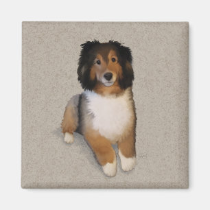 Aimant Portrait de chien Shelter mix