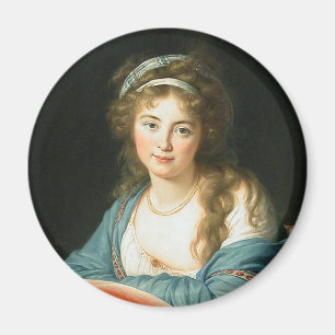 Aimant Portrait de Dame de la Révolution française