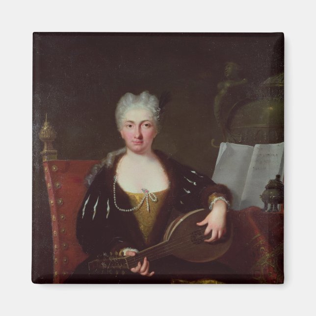 Aimant Portrait de Faustina Bordoni, chanteuse de Handel (Devant)
