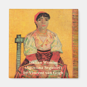 Aimant Portrait de femme italienne par Vincent van Gogh