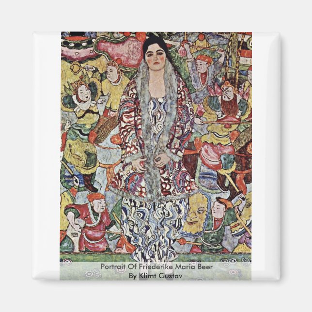 Aimant Portrait De Friederike Maria Beer Par Klimt Gustav (Devant)